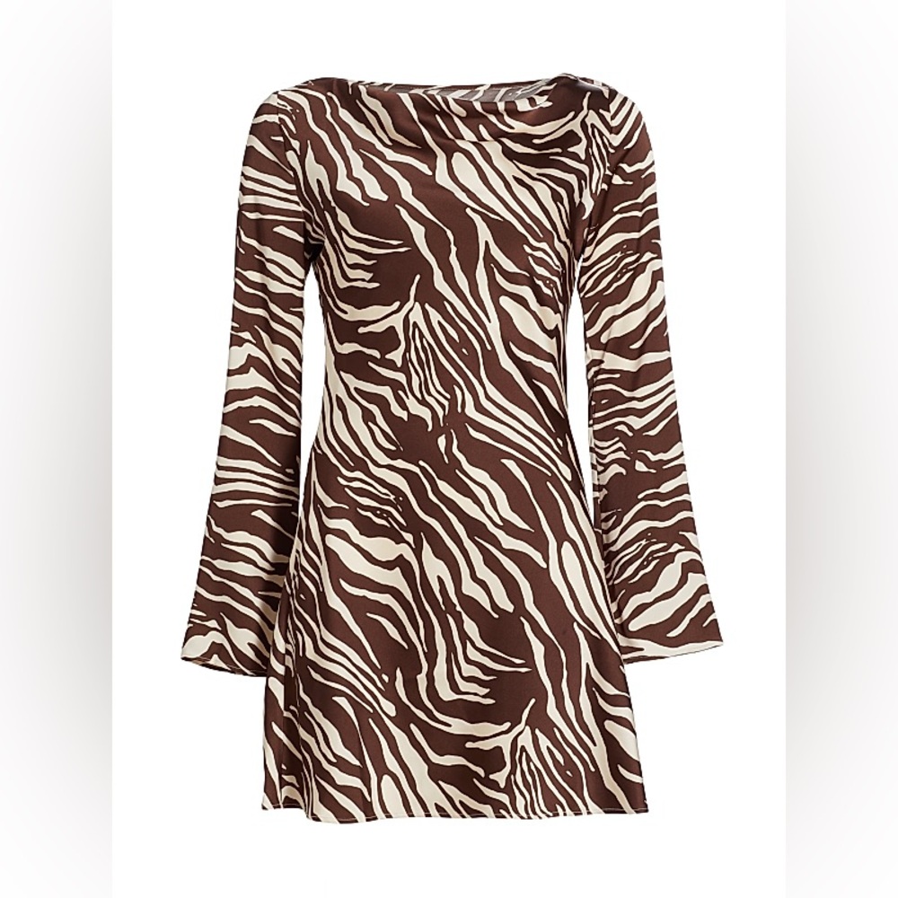 Reformation Pike Satin Mini Dress, NWT